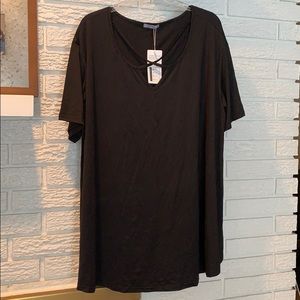 Black plus size top